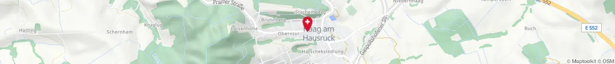 Kartendarstellung des Standorts für Apotheke Zum Engel in 4680 Haag am Hausruck